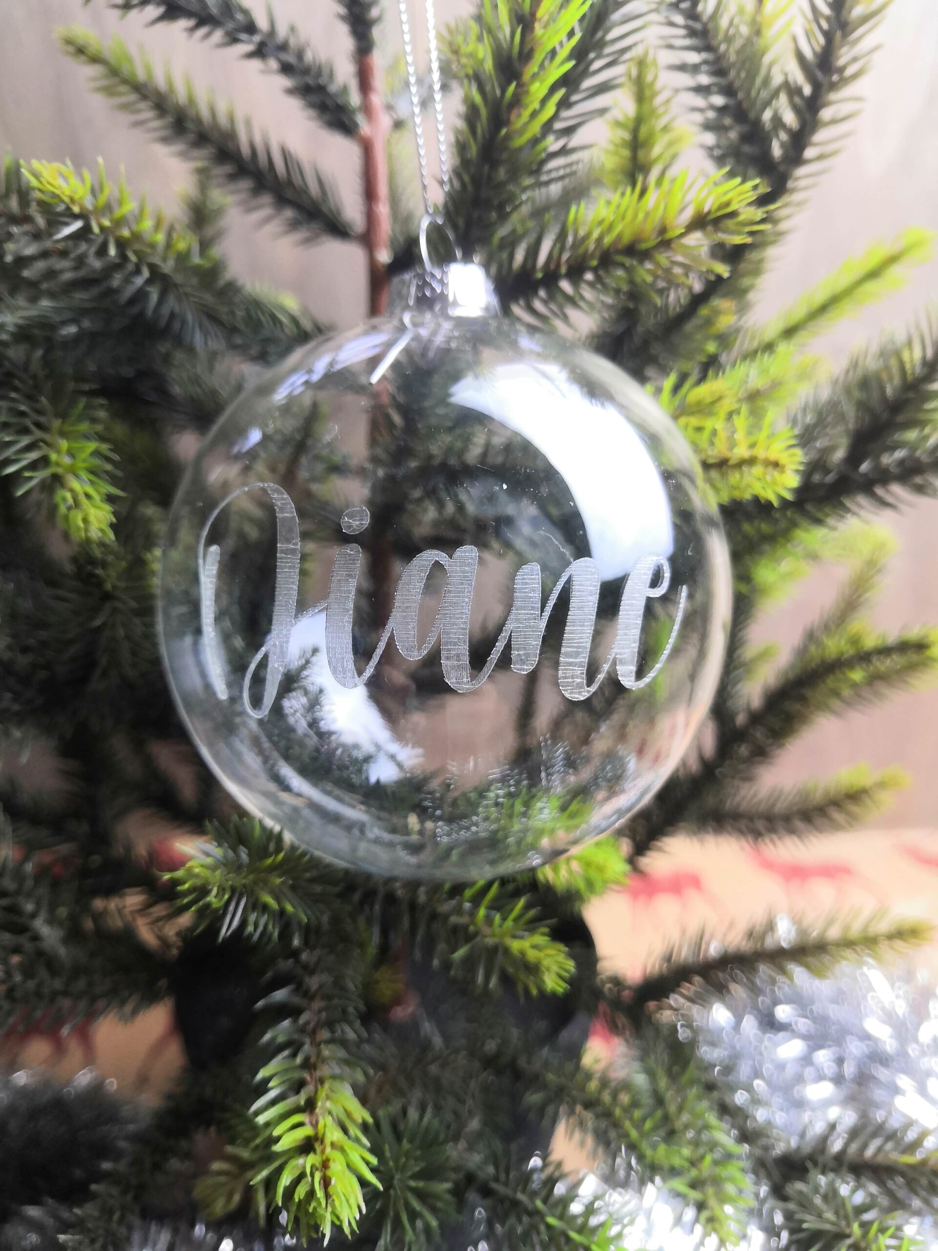 engraved glass christmas ornaments