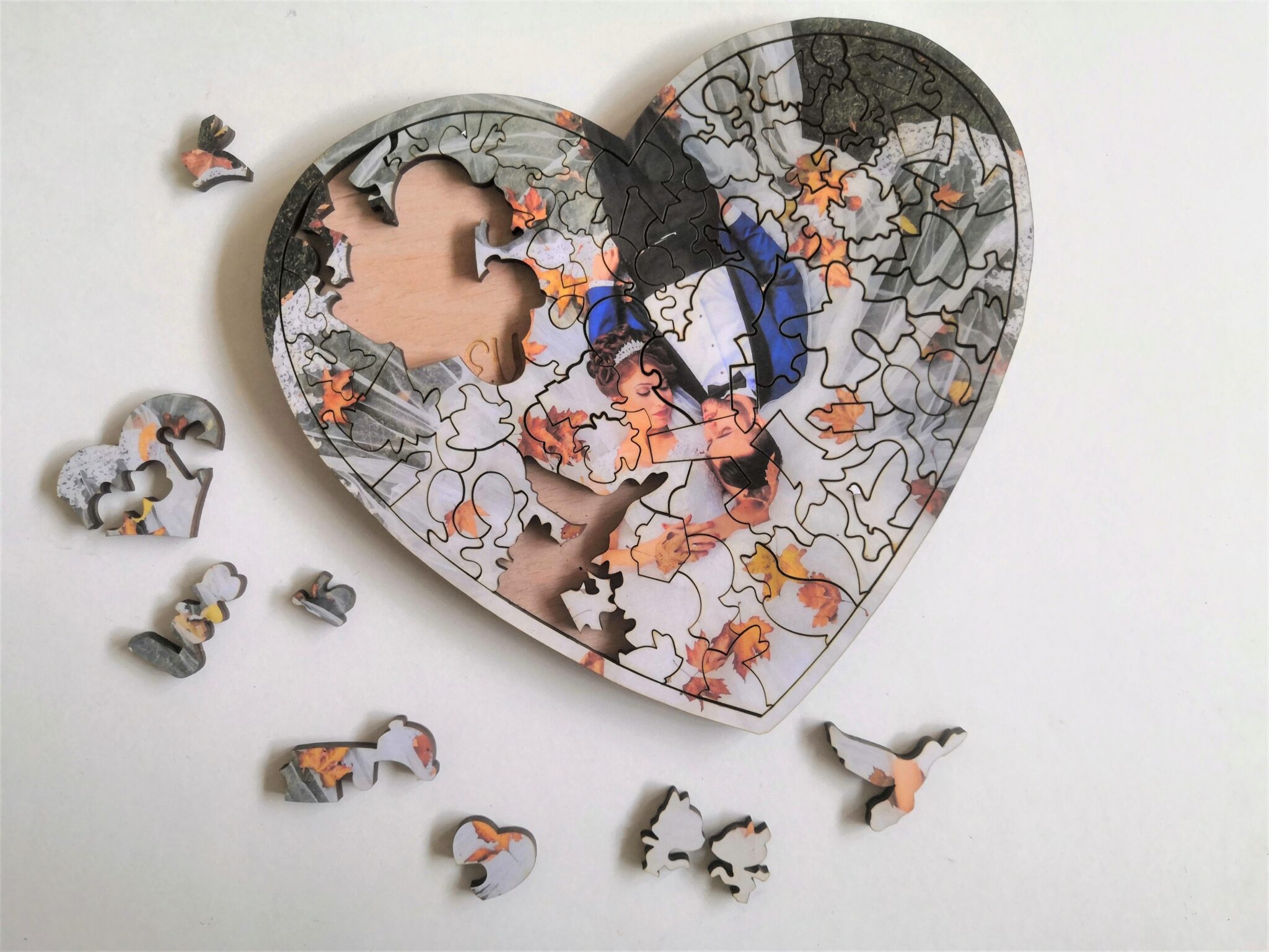 Adult 100 piece Heart Shaped Photo PuzzleJigsawKeepsake – quirky 